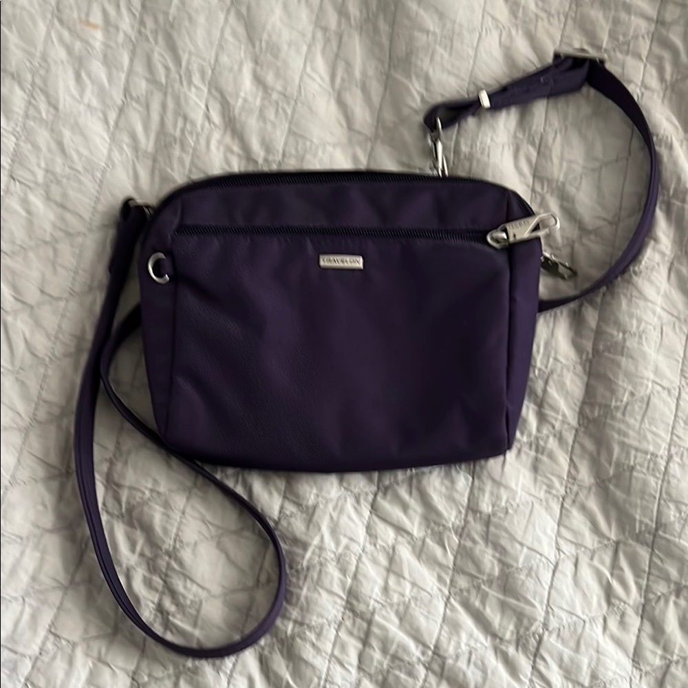 Travelon Anti-Theft Purple Crossbody Bag
